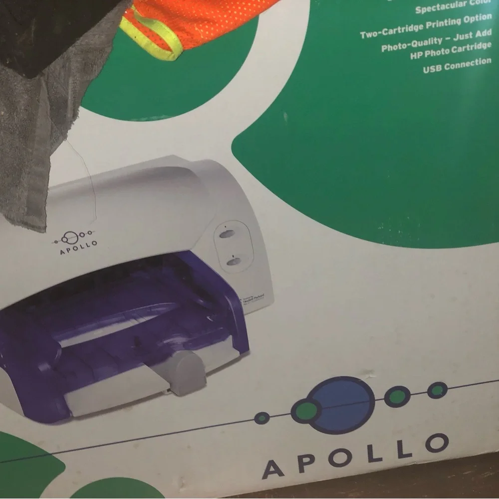 Apollo Purple and White Printer